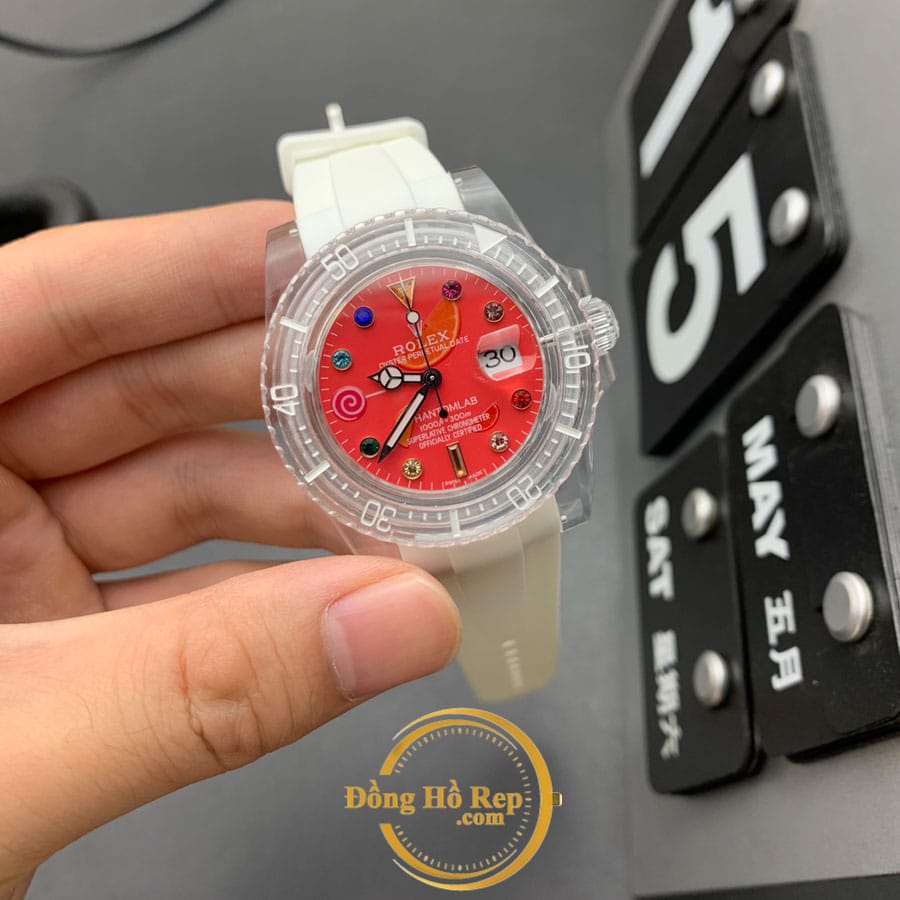Đồng hồ Rolex Hantomlab Sapphire Super Fake 1:1 mặt đỏ 17 Dong-ho-nam-rolex-super-fake (2)