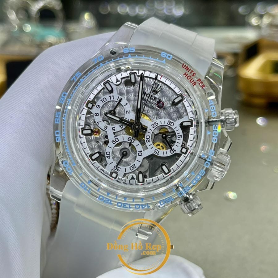 Đồng hồ Rolex Daytona Cosmograph Fake 1:1 vỏ Sapphire mặt họa tiết 18 Rolex-fake (6)