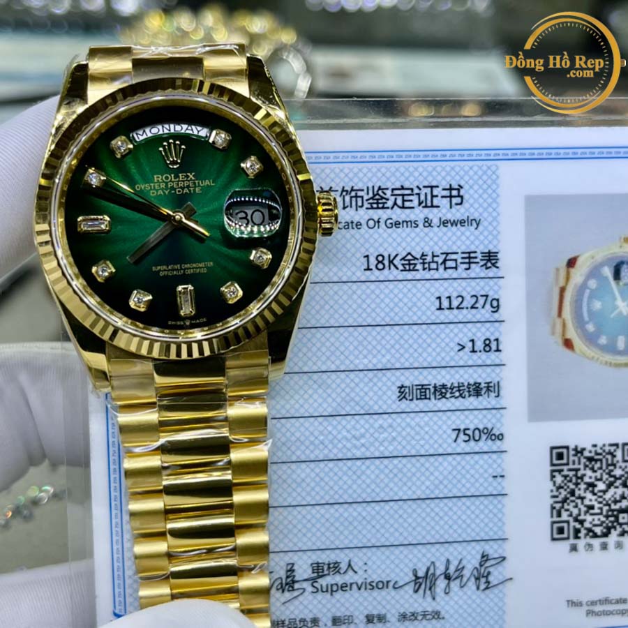 Đồng hồ Rolex Rep 1:1 Daydate bọc vàng mặt vàng Gold 16 Rolex-rep (1)