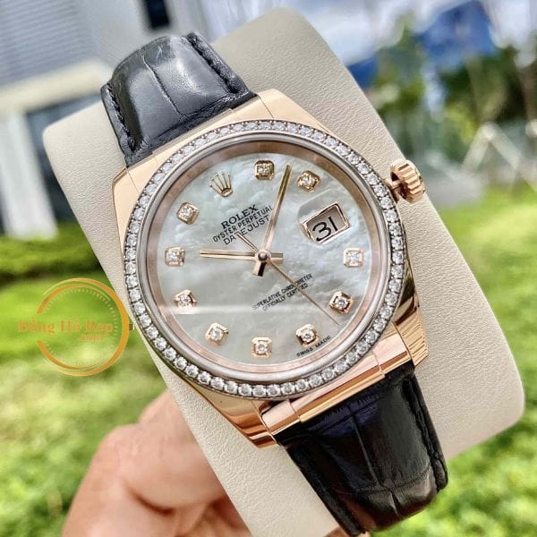 Rolex Datejust Dây Da