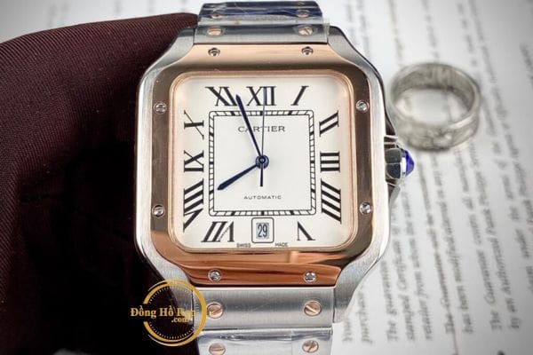 Những điều cần biết về đồng hồ Cartier Trung Quốc 5 Chất liệu vỏ thép giá rẻ